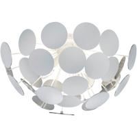 LED Plafondlamp Rond - E14 Fitting - 3-lichts - Mat Wit Aluminium