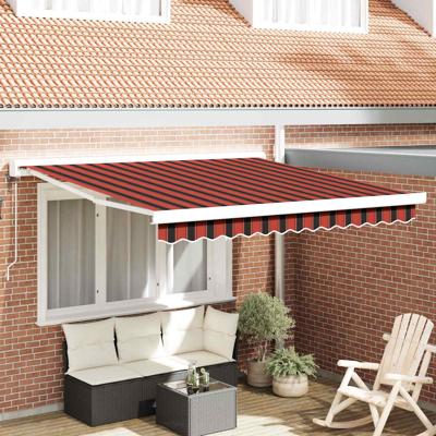 Automatische Inklapbare Luifel Oranje en Bruin 350 x 250 cm