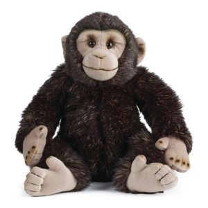 Pluche bruine chimpansee aap/apen knuffel 30 cm   -