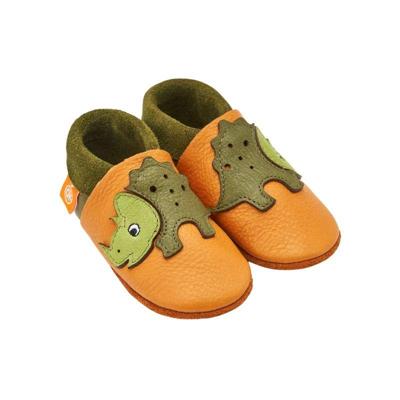 Orangenkinder babyslofjes Triceratops Light Brown-26-27