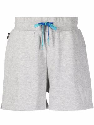 Woolrich short en coton biologique à logo brodé - Gris Woolrich short en coton biologique à logo brodé - Gris