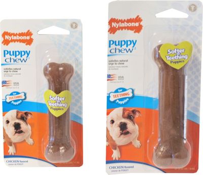 Nylabone Puppy Chew bone regular N200 - Gebr de boon