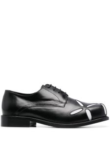 Stefan Cooke Slashed square-toe Derby shoes - Noir