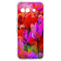Google Pixel 9a Hoesje - Tulips TPU Antishock Google Pixel 9a Hoesje - Tulips TPU Antishock
