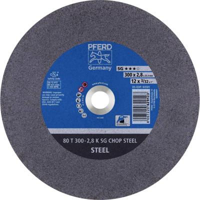 PFERD TOOLS 80 T 300-2,8 K SG CHOP STEEL/25,4 66323070 Doorslijpschijf recht 300 mm 20 stuk(s) Getemperd staal, Staal