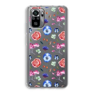 Bloemetjes: Xiaomi Redmi Note 10S Transparant Hoesje