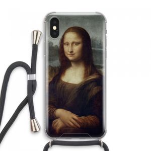Mona Lisa: iPhone XS Max Transparant Hoesje met koord