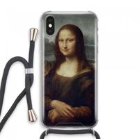 Mona Lisa: iPhone XS Max Transparant Hoesje met koord