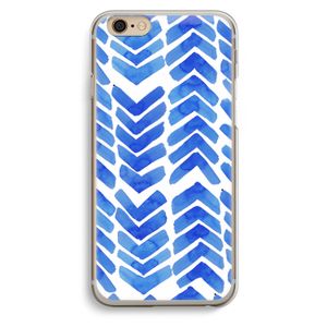 Blauwe pijlen: iPhone 6 / 6S Transparant Hoesje