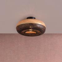 GOOD&MOJO Plafondlamp 'Palawan' Small, Bamboe, kleur Zwart/Naturel