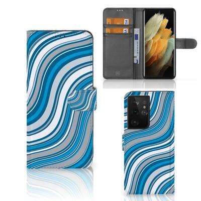 Samsung Galaxy S21 Ultra | Telefoon Hoesje | Waves Blue