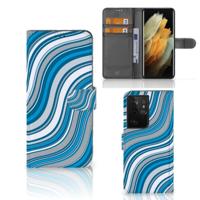 Samsung Galaxy S21 Ultra | Telefoon Hoesje | Waves Blue
