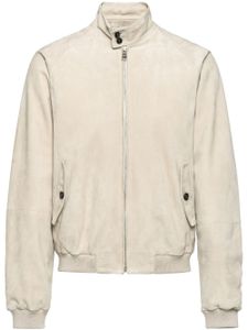 Prada veste bomber en daim - Tons neutres