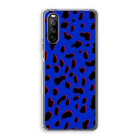 Blue Leopard: Sony Xperia 10 III Transparant Hoesje