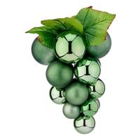 Kerstbal Krist+ 01848 Groen Plastic Druiven