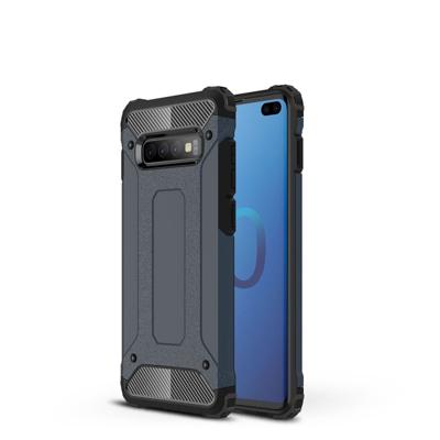 Magic Armor TPU + PC combinatie Case voor Galaxy S10 PLUS (marineblauw)