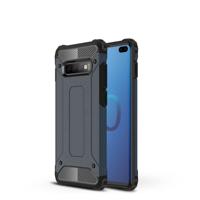 Magic Armor TPU + PC combinatie Case voor Galaxy S10 PLUS (marineblauw)