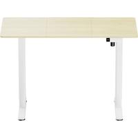 SpeaKa Professional Zit-sta-bureau Elektrisch in hoogte verstelbaar Hoogte: 720 tot 1200 mm (b x d) 1200 mm x 600 mm Wit, Hout (licht) SP-SSD-WN02 SP-13497420