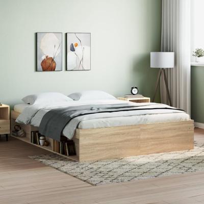 Bedframe sonoma eikenkleurig 140x190 cm