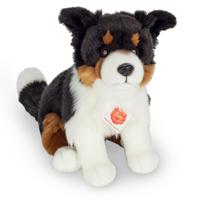 Knuffeldier hond Border Collie - zachte pluche stof - premium kwaliteit knuffels - zwart/wit/bruin -