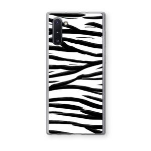 Zebra pattern: Samsung Galaxy Note 10 Transparant Hoesje