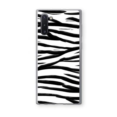 Zebra pattern: Samsung Galaxy Note 10 Transparant Hoesje