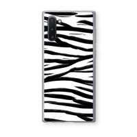 Zebra pattern: Samsung Galaxy Note 10 Transparant Hoesje