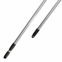 Metalen telescoopsteel grijs 130 cm   -