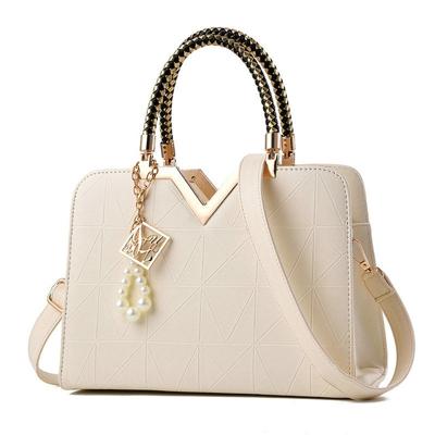 Zomer vrouwelijke telefoon Pocket rits handtassen flap lederen schouder Crossbodytassen (wit)