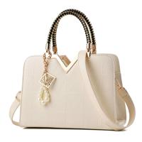 Zomer vrouwelijke telefoon Pocket rits handtassen flap lederen schouder Crossbodytassen (wit)