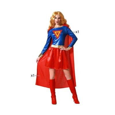 Kostuums voor Volwassenen Blauw Superheld Vrouw - Maat: XL - Maat: XL