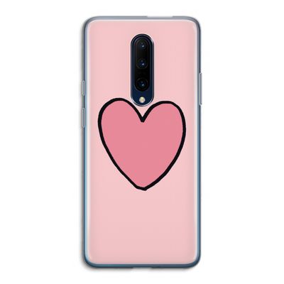 Hartje: OnePlus 7 Pro Transparant Hoesje