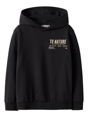 Name it winter sweater jongens - zwart - NkmLaurel