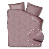Dekbedovertrek Ava - Tweepersoons (200x200 cm) - Roze Microvezel - Dessin: Patroon - Fresh and Co - Dekbed-Discounter.nl