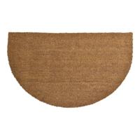 Deurmat - half-rond - kokos - naturel - 45 x 75 cm - voor binnen/buiten - schoonloopmat Deurmat - half-rond - kokos - naturel - 45 x 75 cm - voor binnen/buiten - schoonloopmat