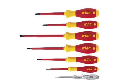 Wiha Schroevendraaierset | 7-delig | sleuf / PH | met spanningzoeker VDE | 1 stuk - 00834 - 00834