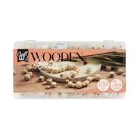 Creative Craft Group Houten kralenset met koord, 130 gram