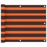 VidaXL Balkonscherm 75x400 cm oxford stof oranje en bruin
