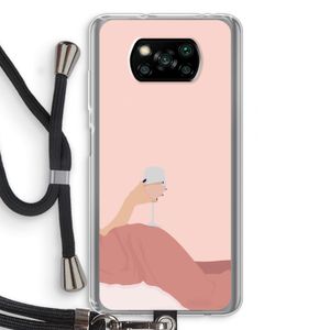 Wine: Xiaomi Poco X3 NFC Transparant Hoesje met koord