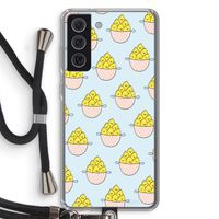 Citroenen: Samsung Galaxy S21 FE Transparant Hoesje met koord