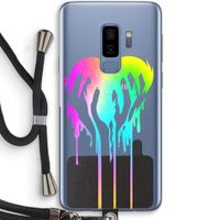 Hold My Heart: Samsung Galaxy S9 Plus Transparant Hoesje met koord