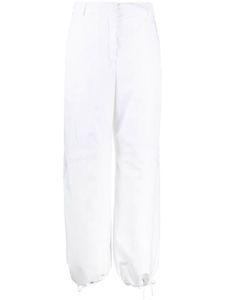 Moncler pantalon droit à taille haute - Blanc