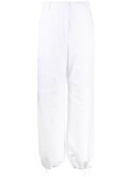 Moncler high-waist straight-leg trousers - Blanc