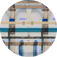 Moooi Carpets - Rond Vloerkleed Corinthian Check - Round Cobolt Soft Yarn -