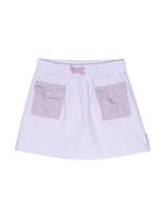 Moncler Enfant jupe en coton à taille élastiquée - Violet