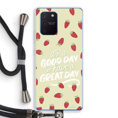 Don't forget to have a great day: Samsung Galaxy Note 10 Lite Transparant Hoesje met koord