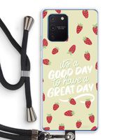 Don't forget to have a great day: Samsung Galaxy Note 10 Lite Transparant Hoesje met koord