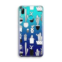 Cactusmotief: Huawei P Smart (2019) Transparant Hoesje