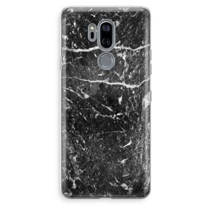 Zwart marmer: LG G7 Thinq Transparant Hoesje