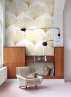 Behang Ginkgo Goudgeel Rol Goudgeel